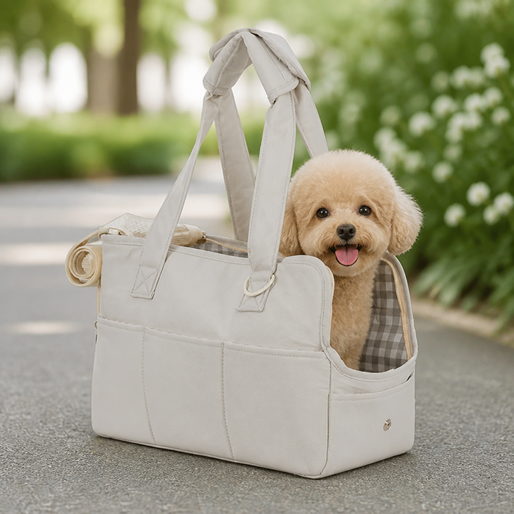 DogBedHouse Lightweight Cotton & Breathable Mesh Pet Carrier