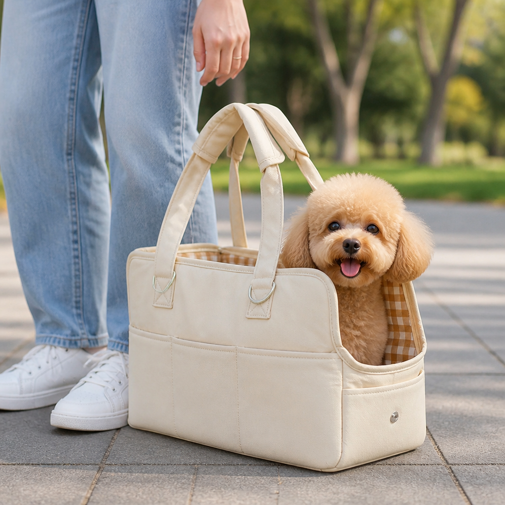 DogBedHouse Lightweight Cotton & Breathable Mesh Pet Carrier