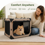 DogBedHouse Lightweight Foldable Breathable Dog Crate
