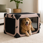 DogBedHouse Lightweight Foldable Breathable Dog Crate