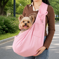 DogBedHouse Lightweight Polyester Crossbody Pet Sling Carrier (Fits Up To 12 Lbs)