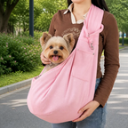DogBedHouse Lightweight Polyester Crossbody Pet Sling Carrier (Fits Up To 12 Lbs)