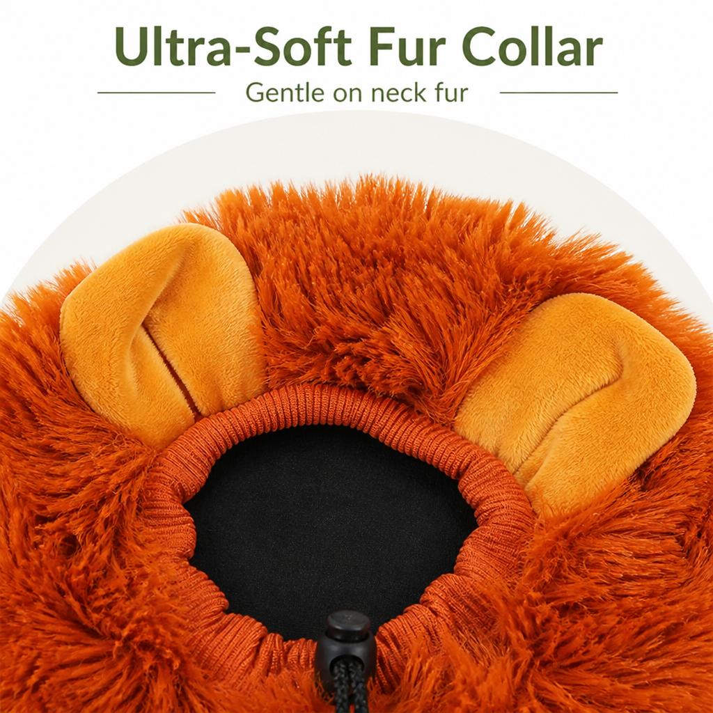 DogBedHouse Lion-Shaped Cotton Canvas Shoulder Carrier (Adjustable Zip)