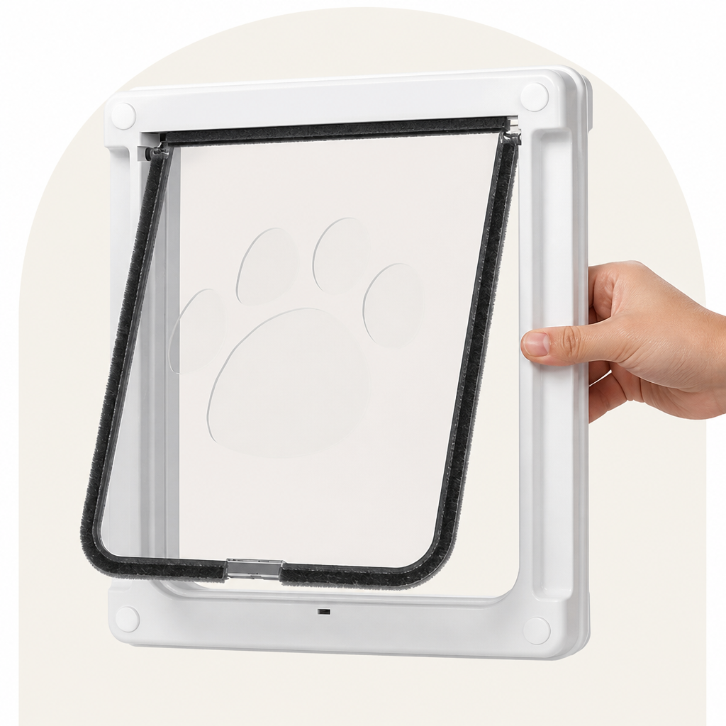 DogBedHouse Lockable & Insulated Dog Door (Easy Install)