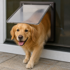 DogBedHouse Lockable & Insulated Dog Door (Easy Install)