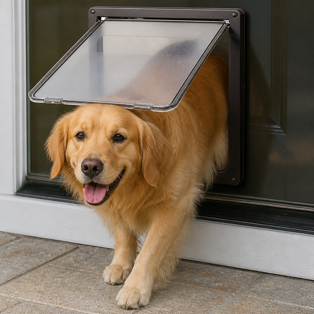 DogBedHouse Lockable & Insulated Dog Door (Easy Install)