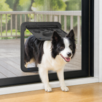 DogBedHouse Lockable Magnetic & Easy Install Pet Door (Windows & Gates)