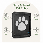 DogBedHouse Lockable Magnetic & Easy Install Pet Door (Windows & Gates)