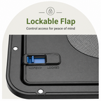 DogBedHouse Lockable Magnetic Pet Door Flap (8 x 10 In Opening)