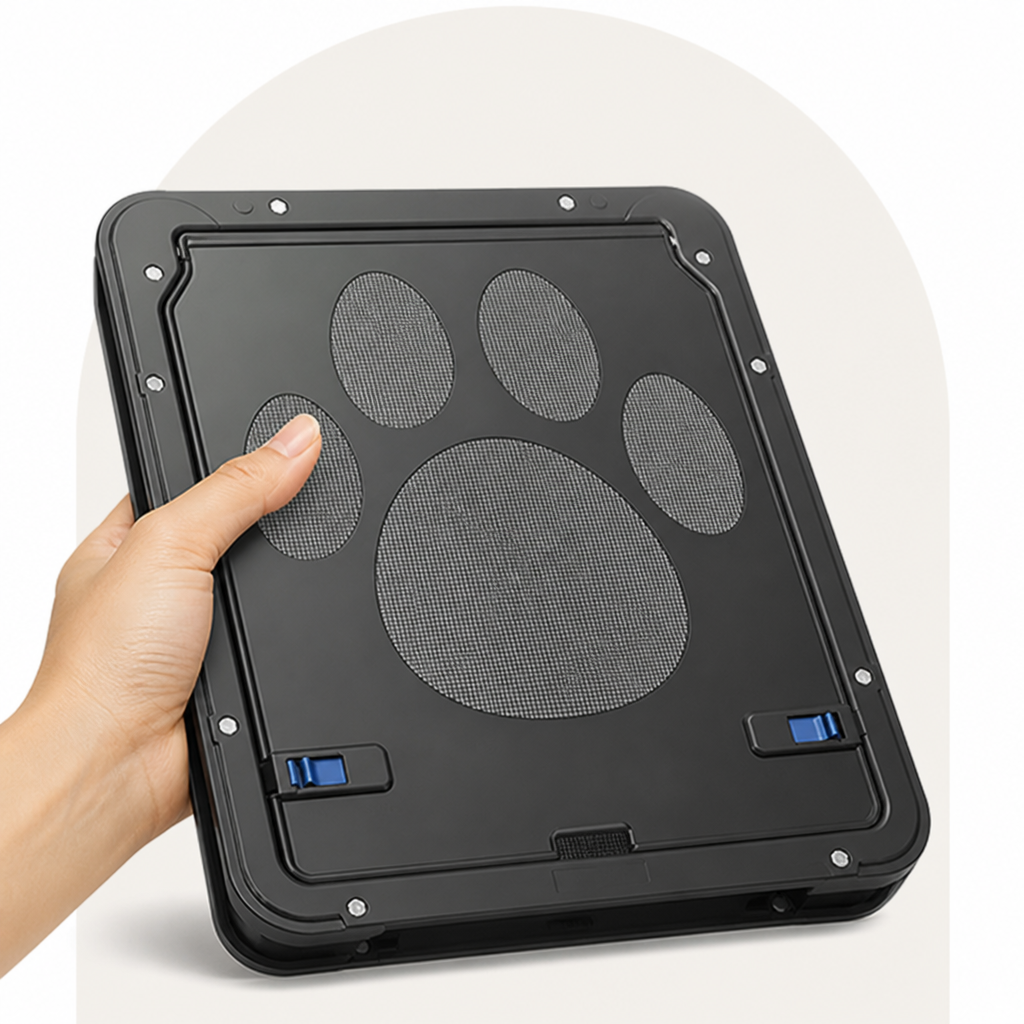 DogBedHouse Lockable Magnetic Pet Door Flap (8 x 10 In Opening)