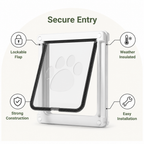 DogBedHouse Lockable Privacy Flap & Insulated Dog Door