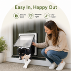 DogBedHouse Lockable Privacy Flap & Insulated Dog Door