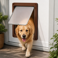 DogBedHouse Lockable Privacy Flap & Insulated Dog Door