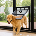 DogBedHouse Lockable Two-Way Roller Pet Screen Door (Fits Most Screens)
