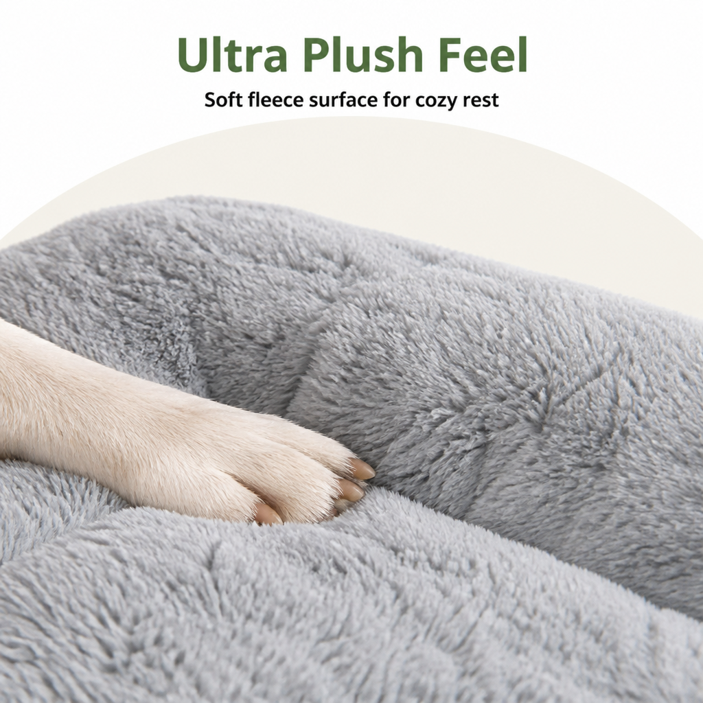 DogBedHouse Machine Washable Fleece Cotton Pet Mat