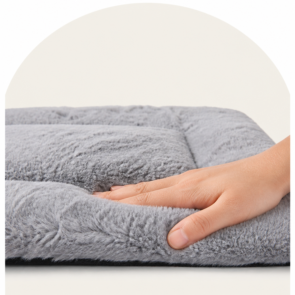 DogBedHouse Machine Washable Fleece Cotton Pet Mat