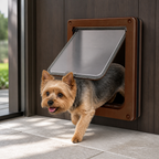 DogBedHouse Magnetic Self-Closing ABS Pet Flap Door (35x29x4cm)