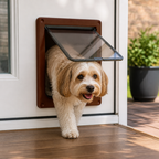 DogBedHouse Magnetic Self-Closing & Lockable Pet Flap Door (For Cats & Small Dogs)