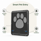 DogBedHouse Magnetic Self-Closing & Lockable Pet Screen Door