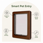 DogBedHouse Magnetic Self-Closing Pet Flap Door