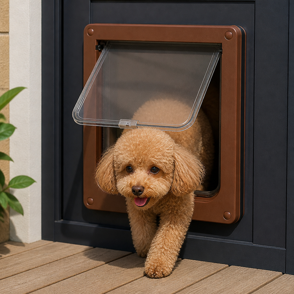 DogBedHouse Magnetic Self-Closing Pet Flap Door