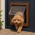 DogBedHouse Magnetic Self-Closing Pet Flap Door