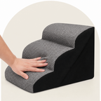 DogBedHouse Memory Foam & Non-Slip Pet Ramp (Washable Removable Cover)