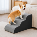 DogBedHouse Memory Foam & Non-Slip Pet Ramp (Washable Removable Cover)