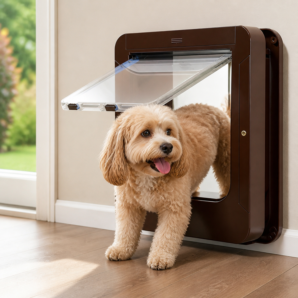 DogBedHouse Microchip-Activated Automatic Pet Door (XL)