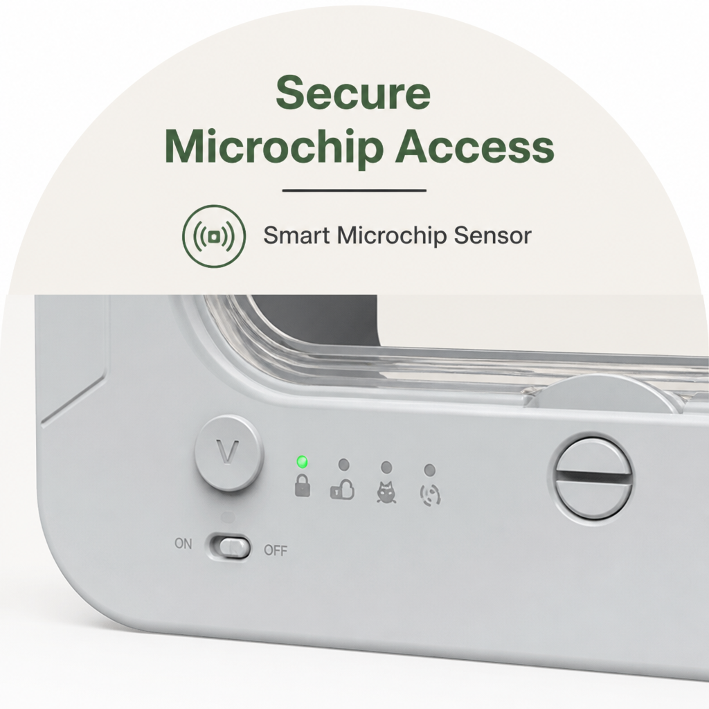 DogBedHouse Microchip-Activated Automatic Pet Door (XL)