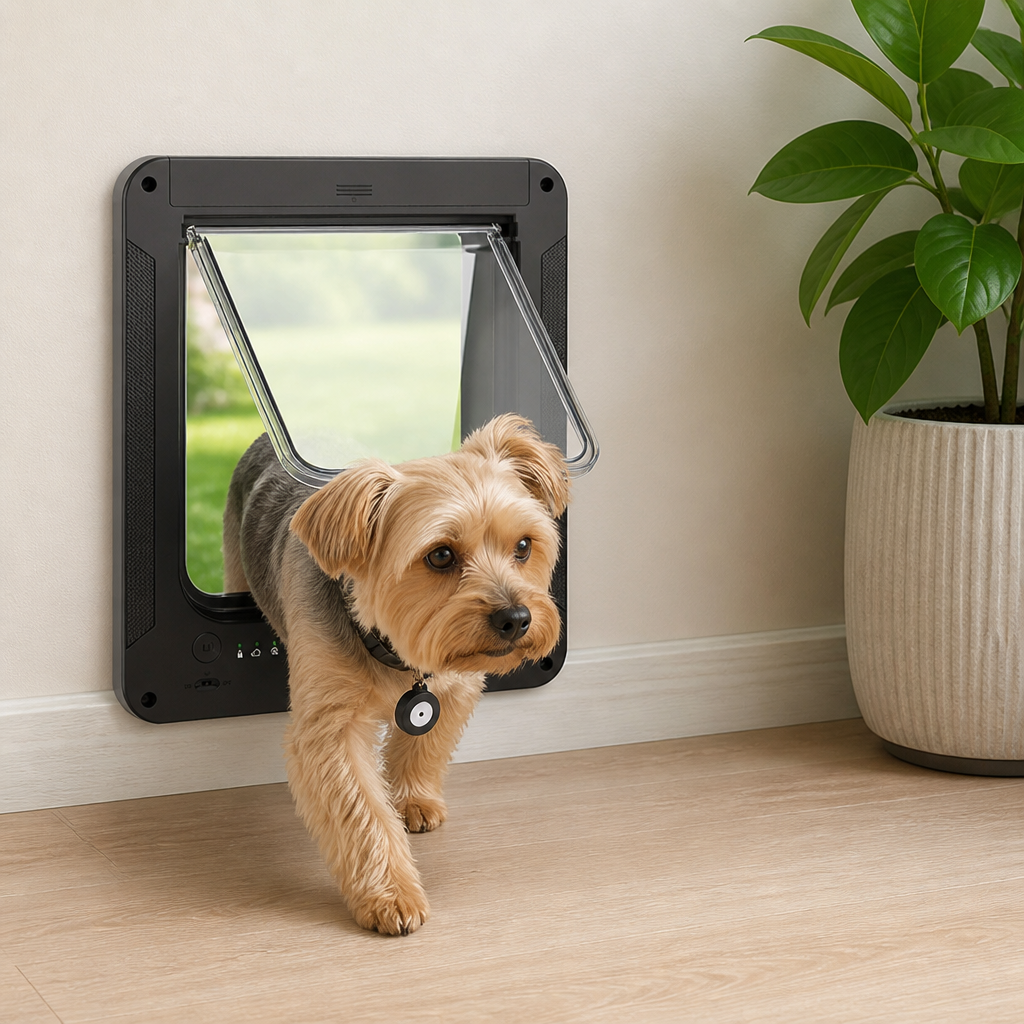 DogBedHouse Microchip-Activated Automatic Pet Door (XL)
