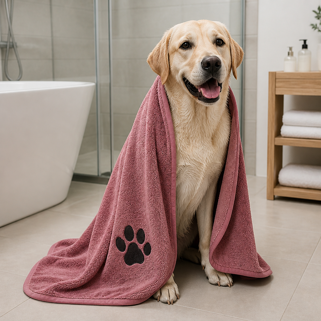 DogBedHouse Microfiber Quick-Dry Pet Towel