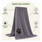DogBedHouse Microfiber Quick-Dry Pet Towel