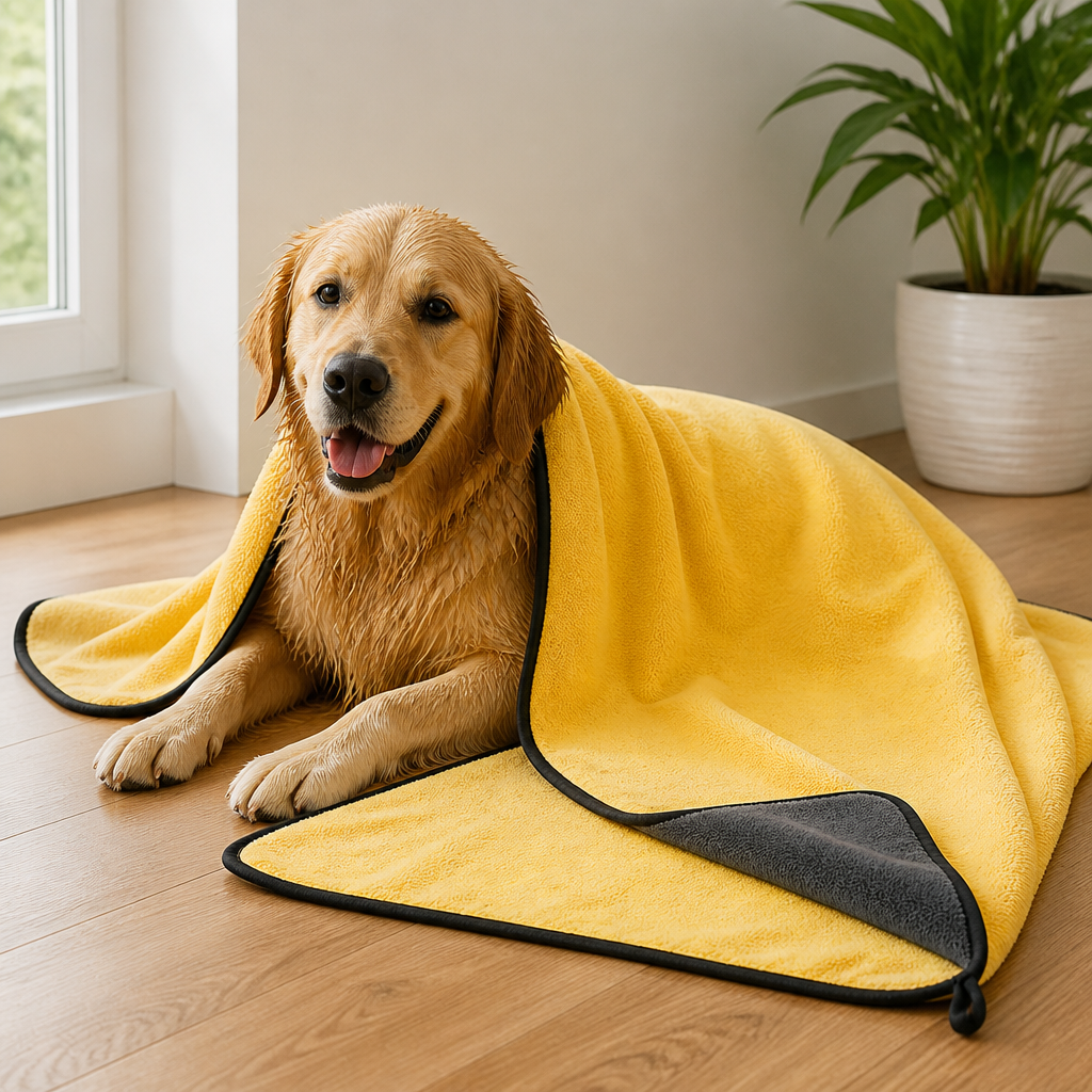 DogBedHouse Microfiber Super-Absorbent Quick-Dry Dog Towel
