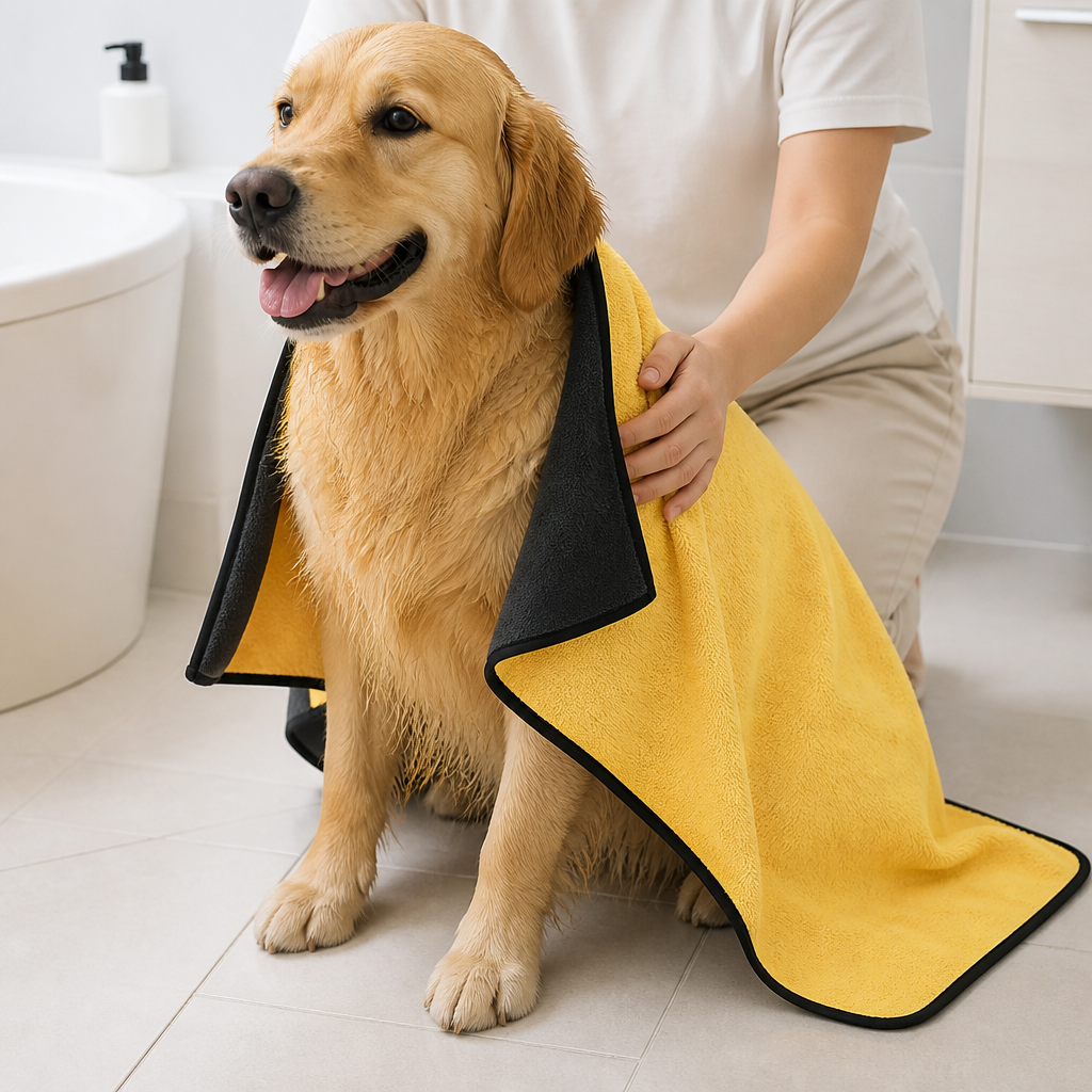 DogBedHouse Microfiber Super-Absorbent Quick-Dry Dog Towel