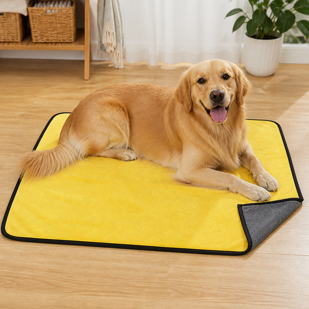 DogBedHouse Microfiber Super-Absorbent Quick-Dry Dog Towel