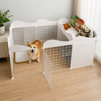 DogBedHouse Modular DIY & Integrated Toilet Dog Kennel