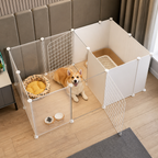 DogBedHouse Modular DIY & Integrated Toilet Dog Kennel
