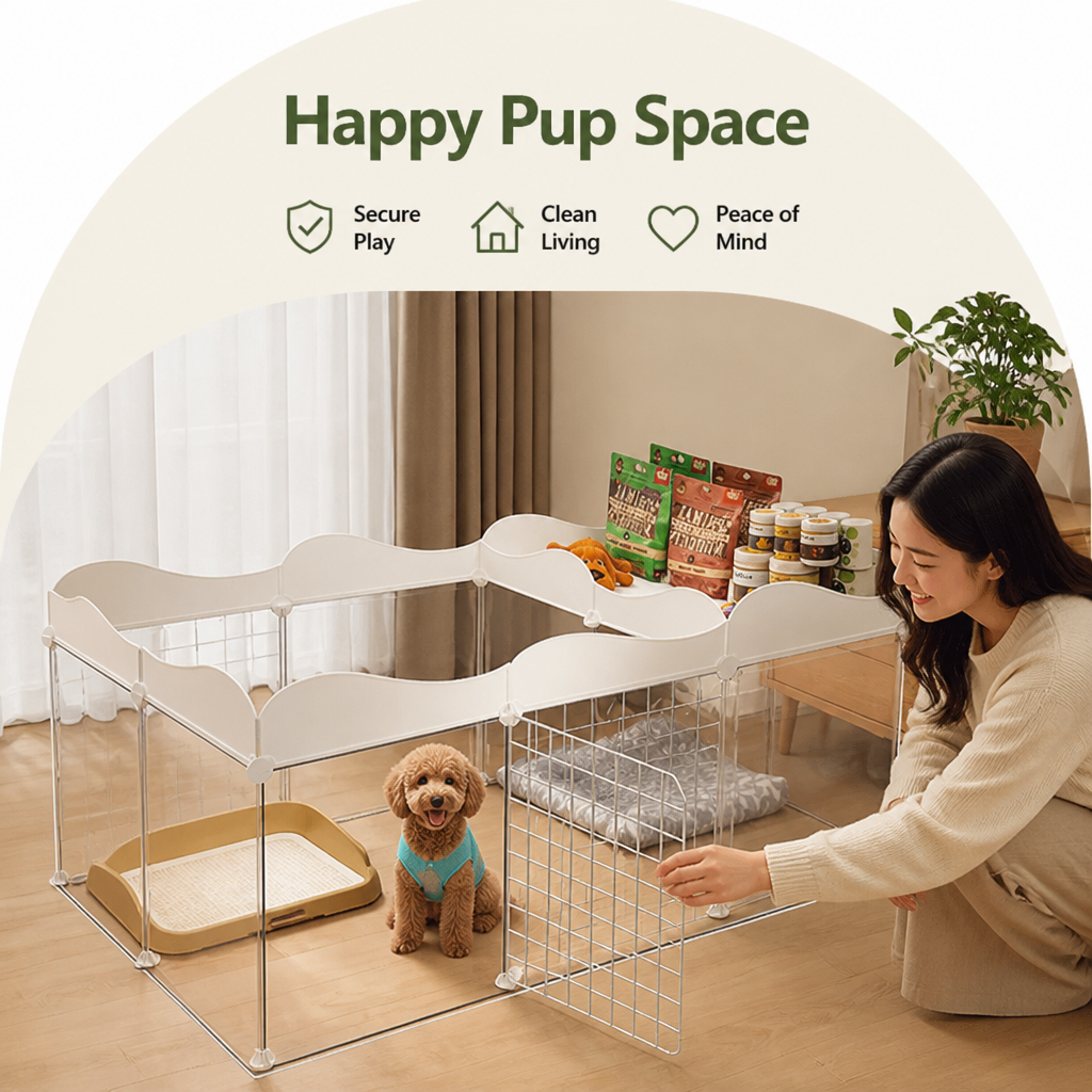 DogBedHouse Modular DIY & Integrated Toilet Dog Kennel