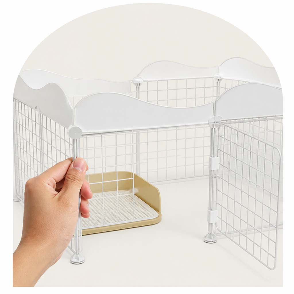 DogBedHouse Modular DIY & Integrated Toilet Dog Kennel