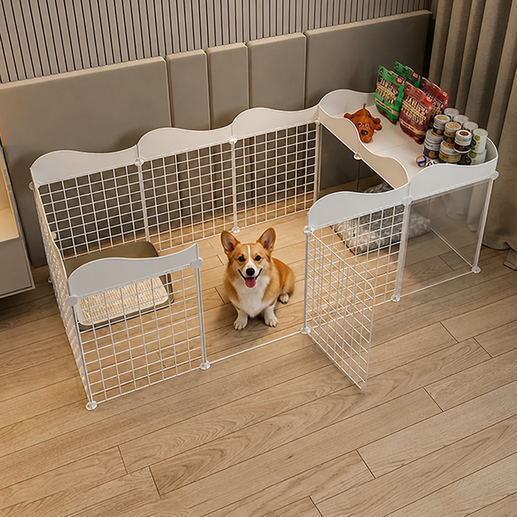 DogBedHouse Modular DIY & Integrated Toilet Dog Kennel