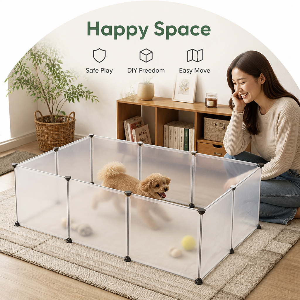 DogBedHouse Modular Foldable & Portable Pet Playpen