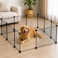 DogBedHouse Modular Interlocking Iron Mesh Cage Panels (Tool-Free)