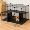 DogBedHouse Modular Metal & Plastic Mesh Small Pet Playpen (Door Included)