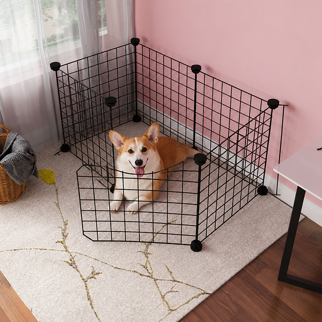 DogBedHouse Modular Wire Mesh Playpen