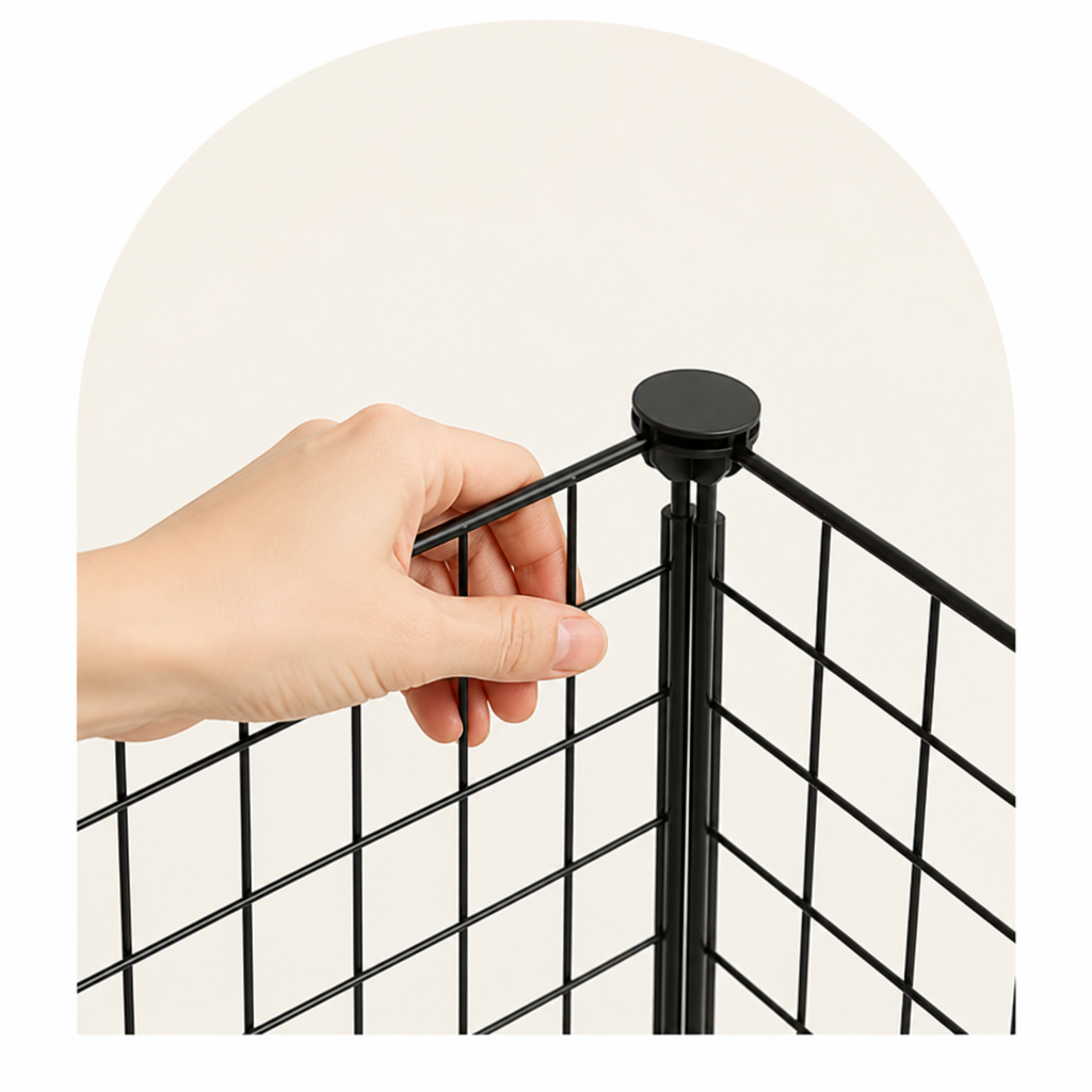 DogBedHouse Modular Wire Mesh Playpen