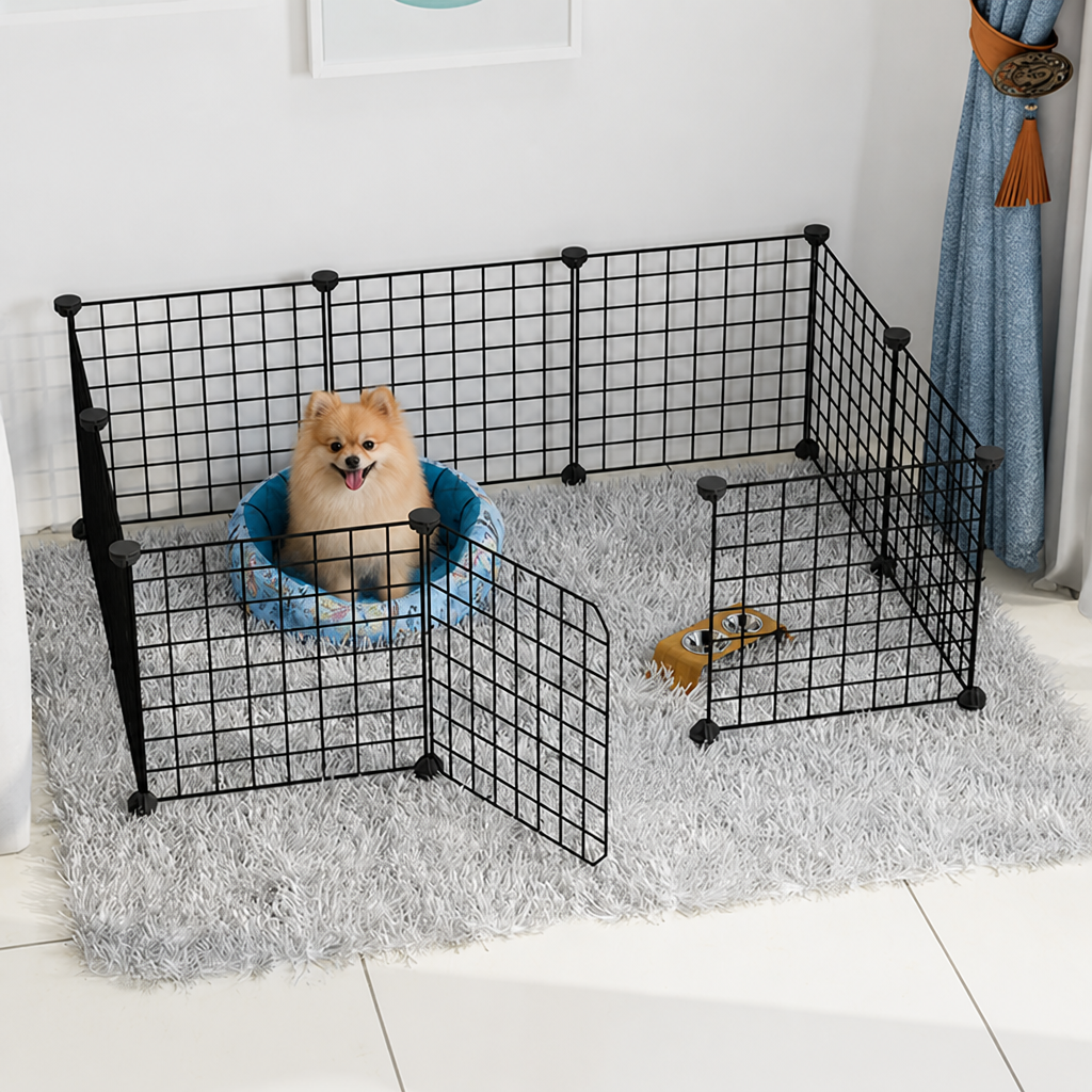 DogBedHouse Modular Wire Mesh Playpen