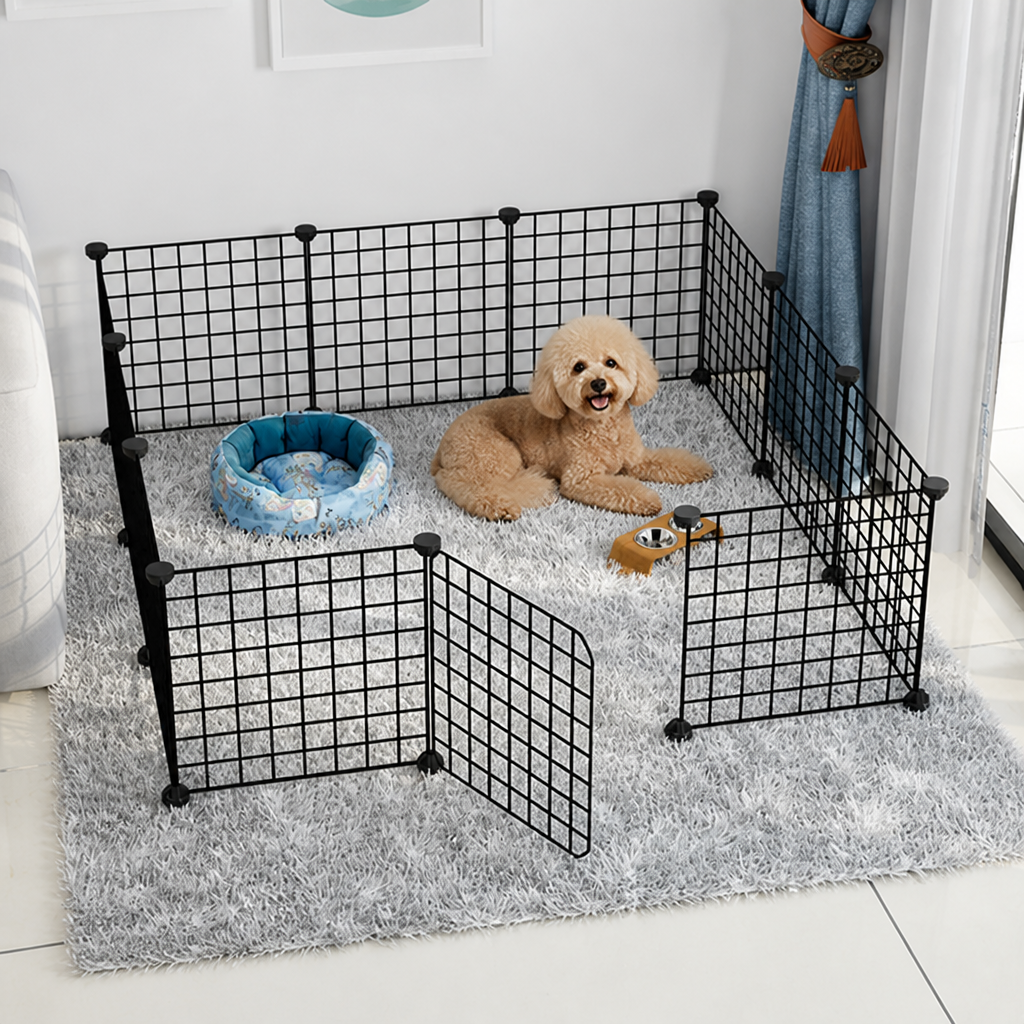 DogBedHouse Modular Wire Mesh Playpen