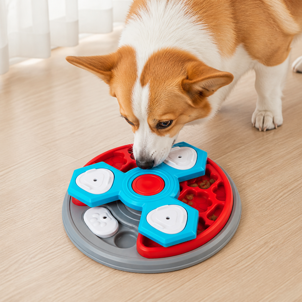 DogBedHouse Multi-Layer Puzzle & Anti-Slip Slow Feeder Bowl
