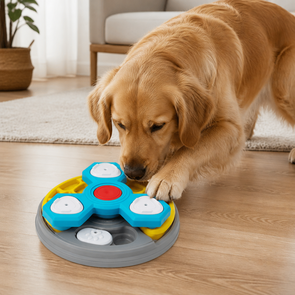 DogBedHouse Multi-Layer Puzzle & Anti-Slip Slow Feeder Bowl